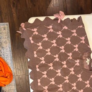 Entro Pink and Brown Poncho